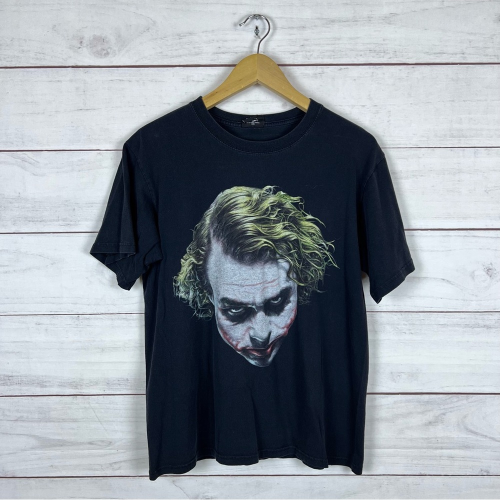 Vintage 2008 The Dark Knight Batman Joker Heath Ledger T-Shirt Small